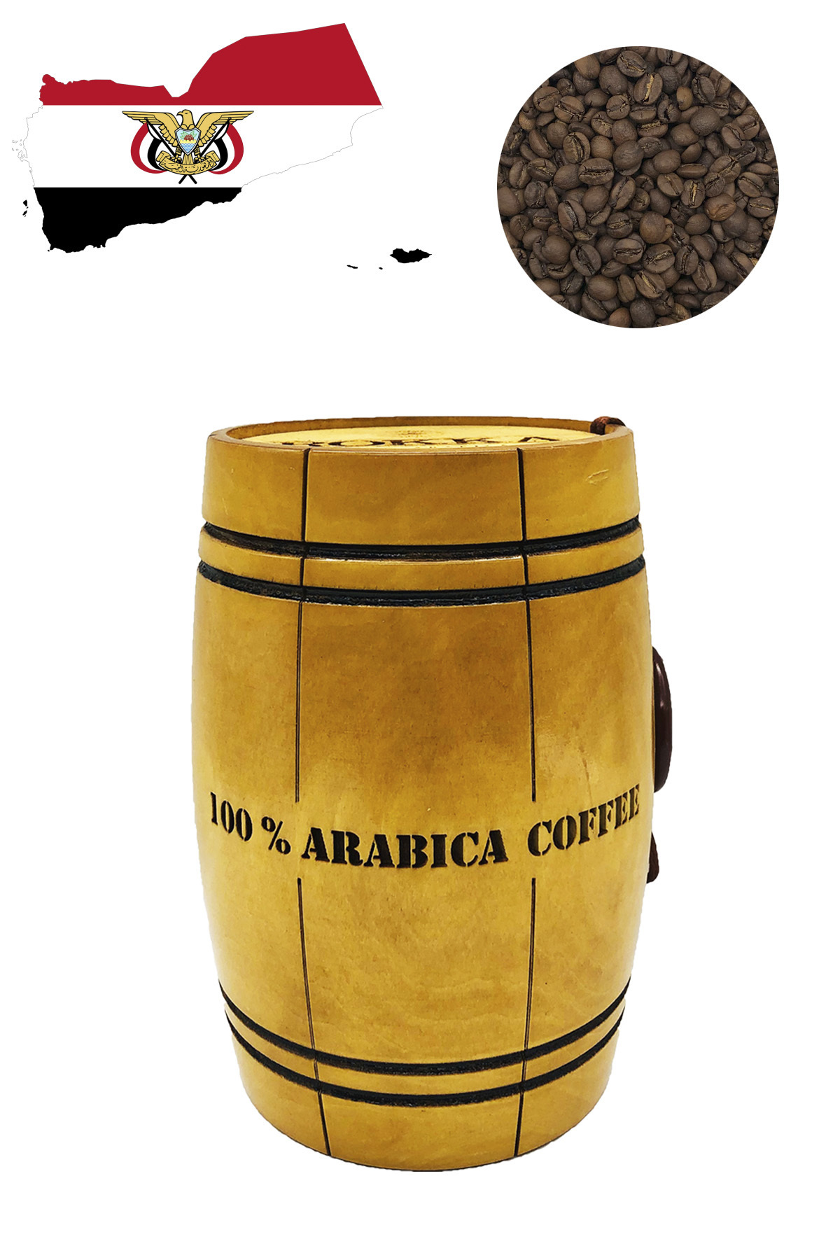 Йемен мокка. Кофе в зернах Woseba Arabica 1100г. Кофе в зернах Rokka Йемен Mocca Matari. Кофе в зернах дизайн в магазине в бочках.