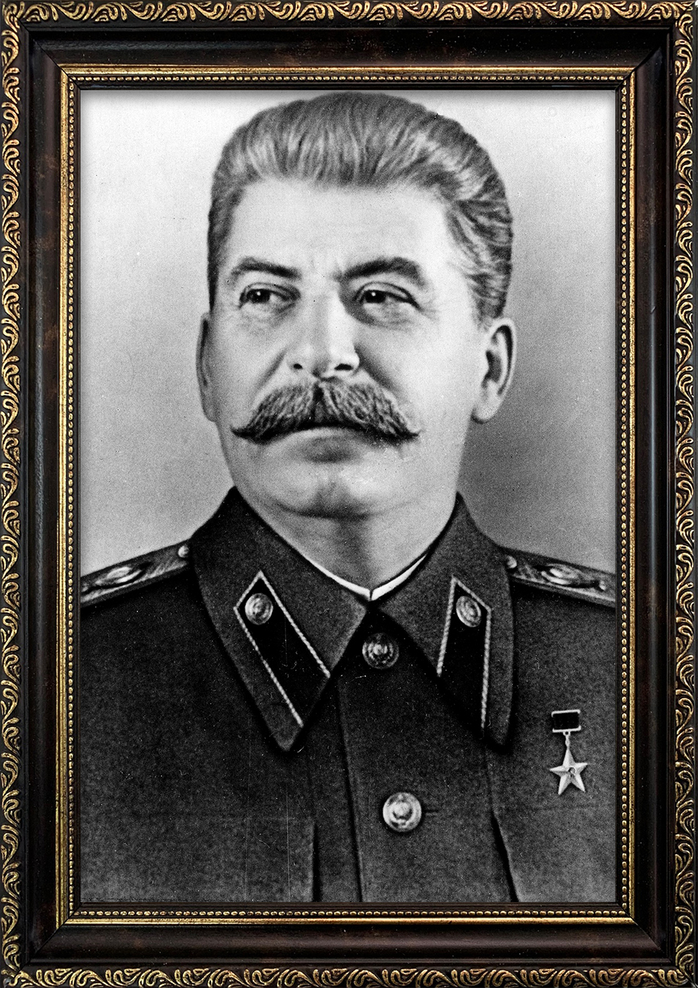 Сталин портрет чб