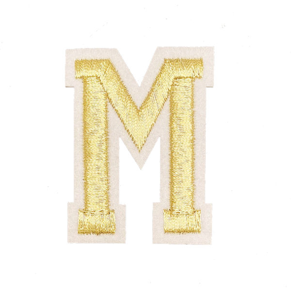 I m gold. Шевроны с буквой м