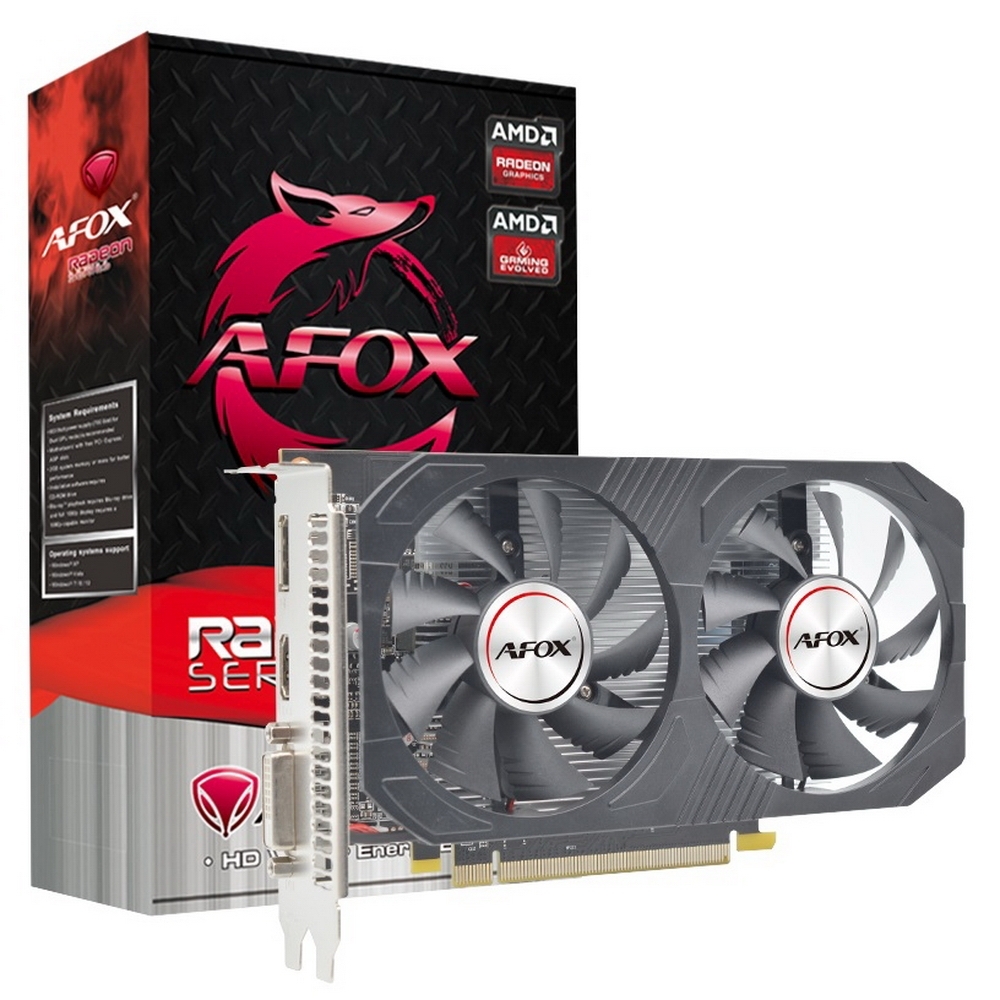 AFOX Видеокарта Radeon RX 550 4 ГБ (AFRX550-4096D5H4-V6)