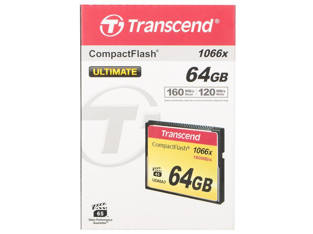 Карта памяти transcend compact flash 64gb