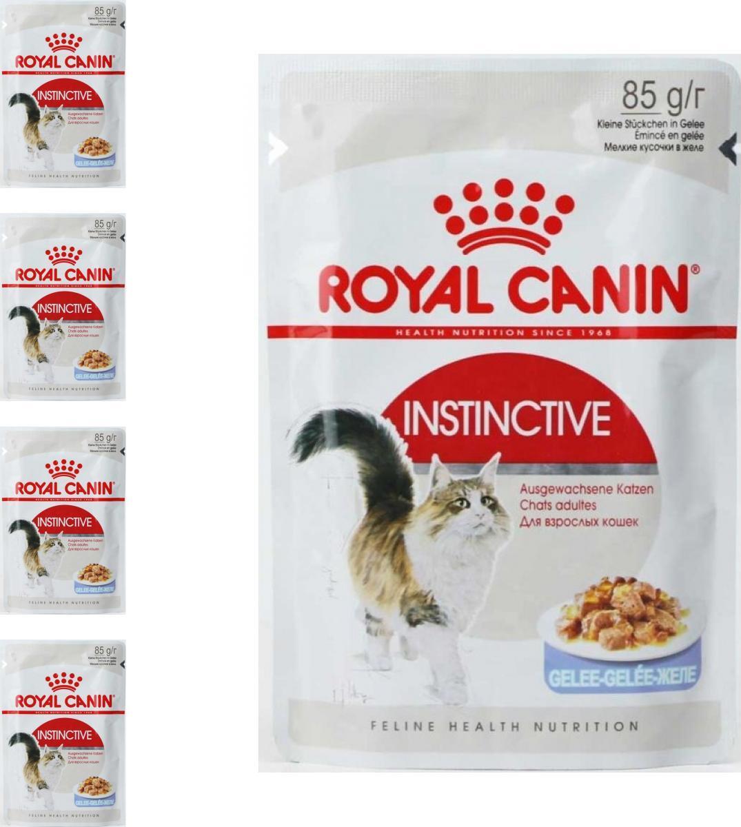 Royal canin для кошек влажный купить. Роял Канин 85гр. Роял Канин для кошек влажный корм Instinctive. Royal Canin Instinctive в соусе. Влажный корм для кошек Royal Canin Instinctive Jelly 0,085 кг.