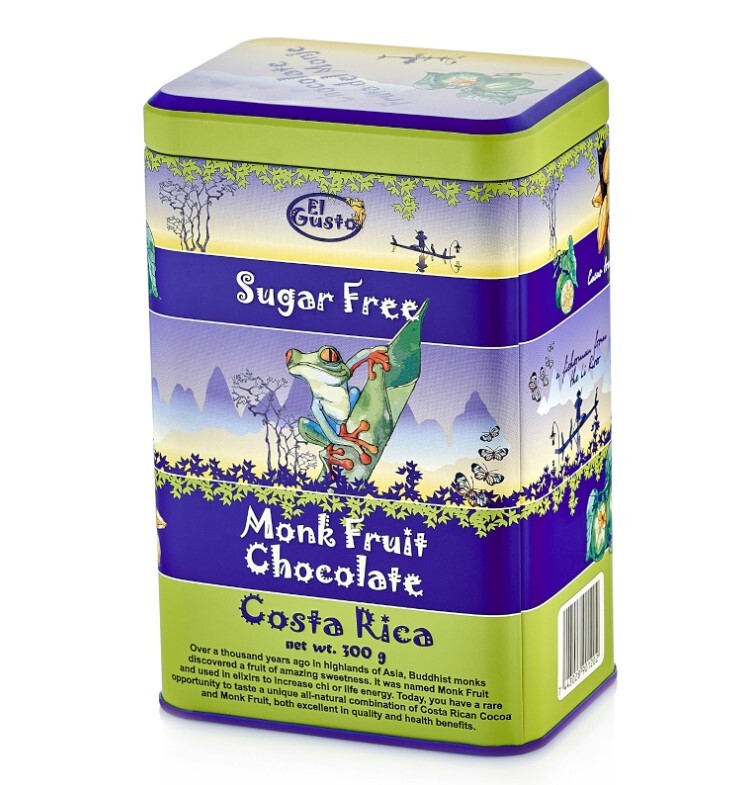 Какао EL GUSTO SUGAR FREE COCOA Monk Fruit -300 гр. Коста Рика