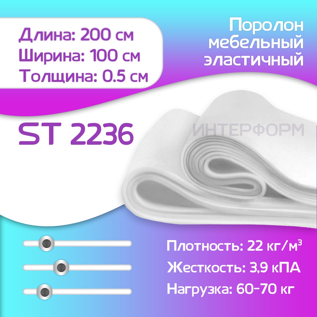 Поролон мебельный 200 мм