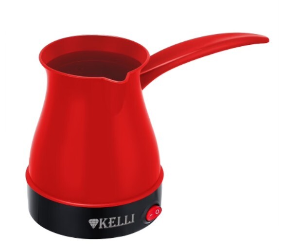 Турка для кофе Kelli KL-1444 электрическая, 250 мл красная - купить в интер...