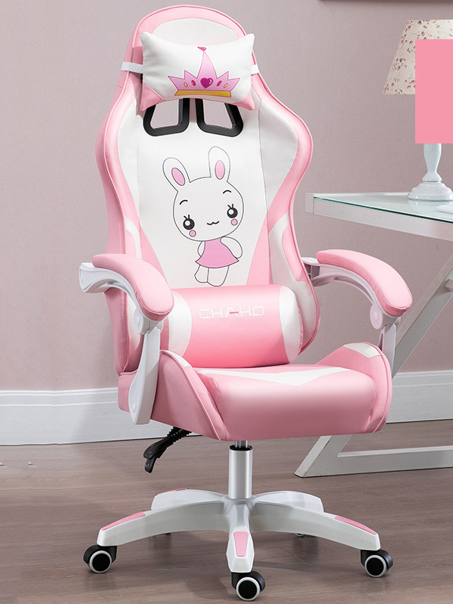 Компьютерный стул игровой розовый