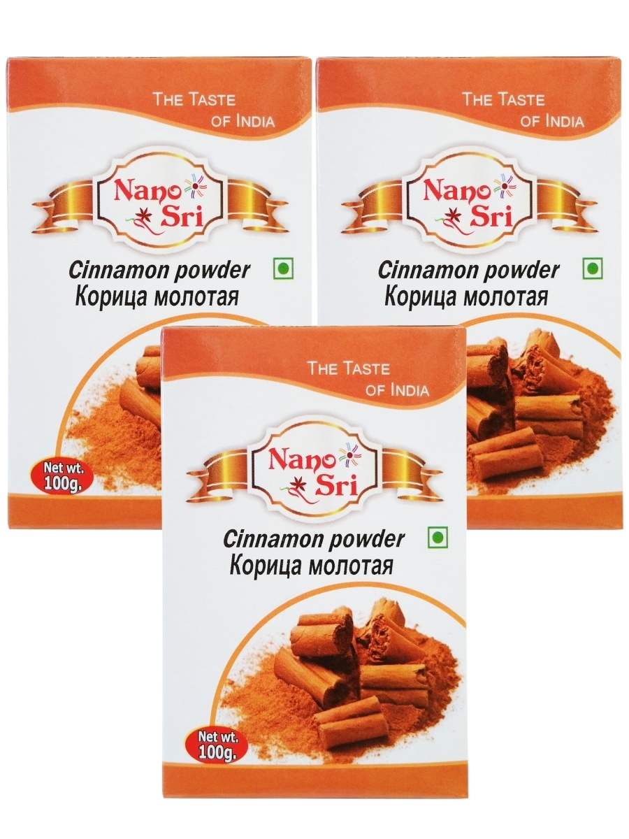 Корица молотая (Cinnamon Powder) Nano Sri, 100 г - 3 шт