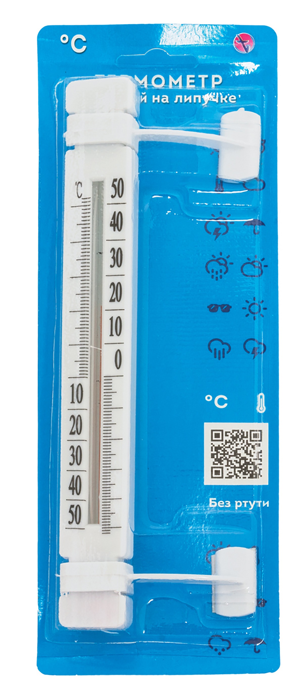 Термометр оконный Липучка ТБ-223