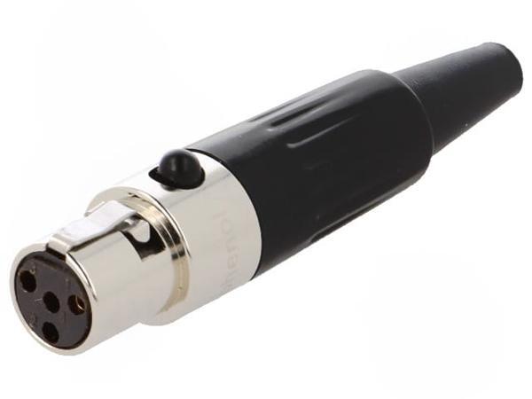 Mini xlr 5 pin распайка Вилка Amphenol AG4F "Мама" XLR mini, PIN 4, 5 А, черный, 1 шт - купить с доставк