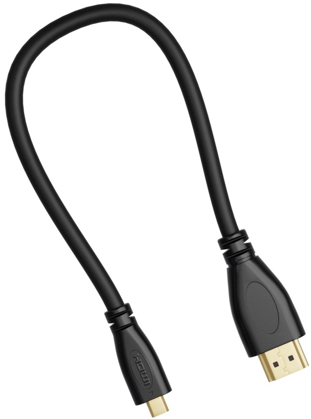 Кабель-переходникGSMINHD15HDMI(M)-MicroHDMI(M)(0.3м)(Черный)