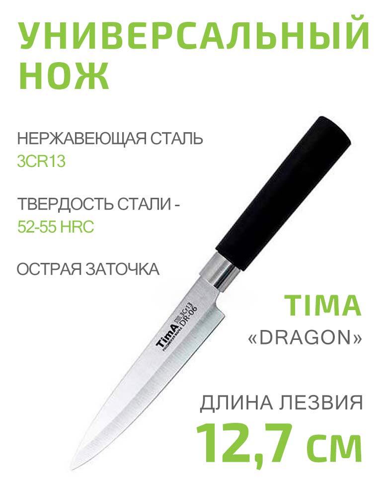 НожуниверсальныйTIMADragon12,7смизнержавеющейстали3Cr13