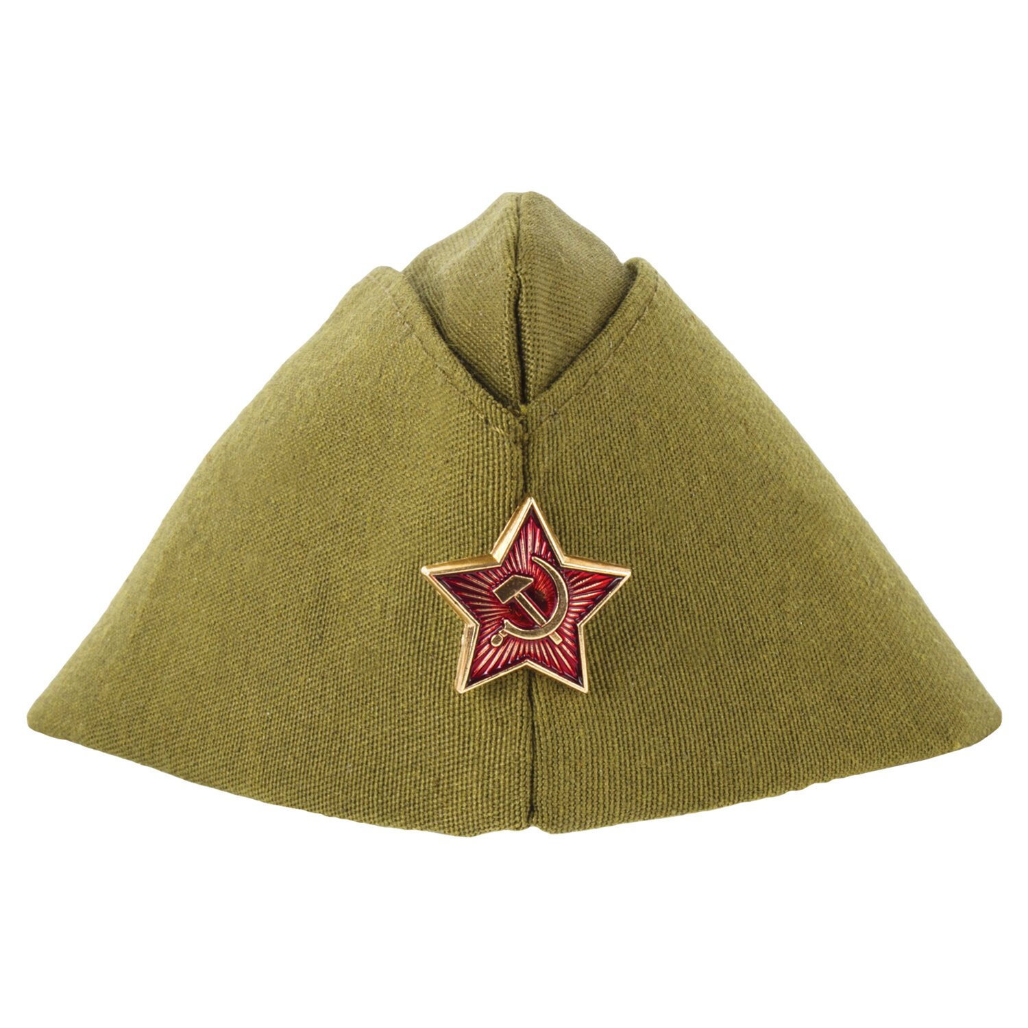 Пилотка Военная металлическая красная звезда р-р универсальный пл11