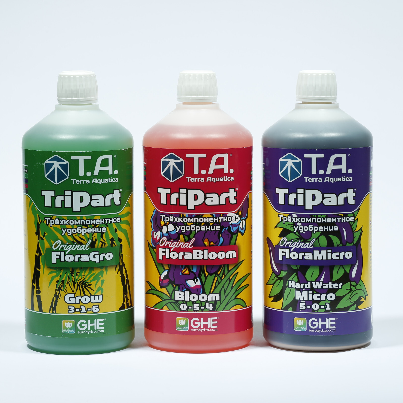 Bloom micro. Комплект удобрений ghe Flora (grow + Bloom + Micro hw). Удобрение Terra Aquatica tripart FLORAMICRO SW 1л. Комплект удобрений tripart hw