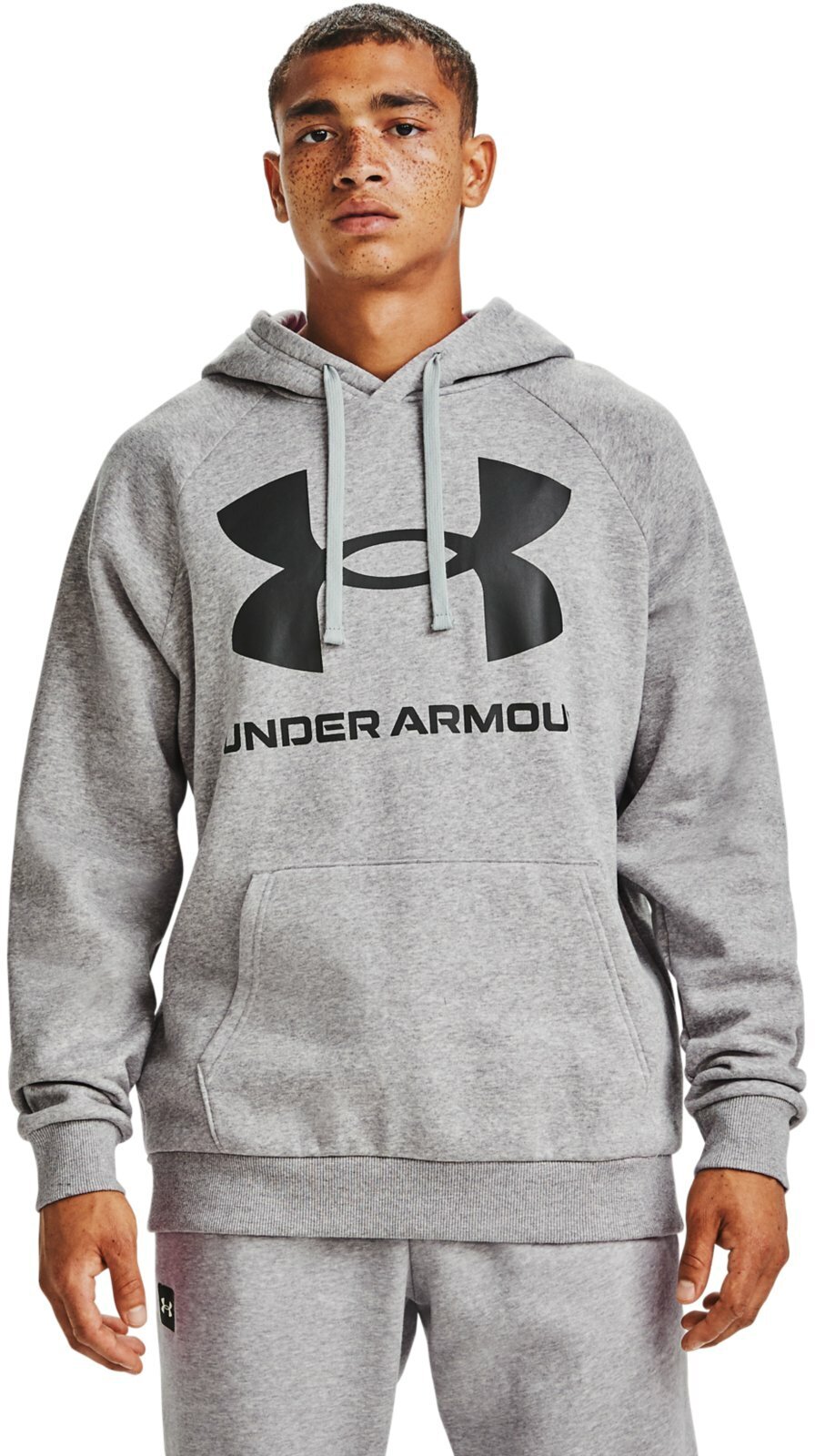 Ua rival fleece exploded on sale logo