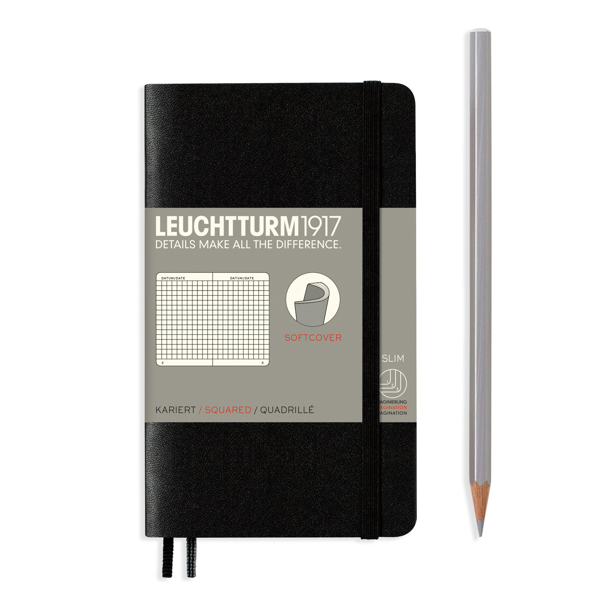 Блокнот Leuchtturm. Маленький блокнот. Leuchtturm в точку.
