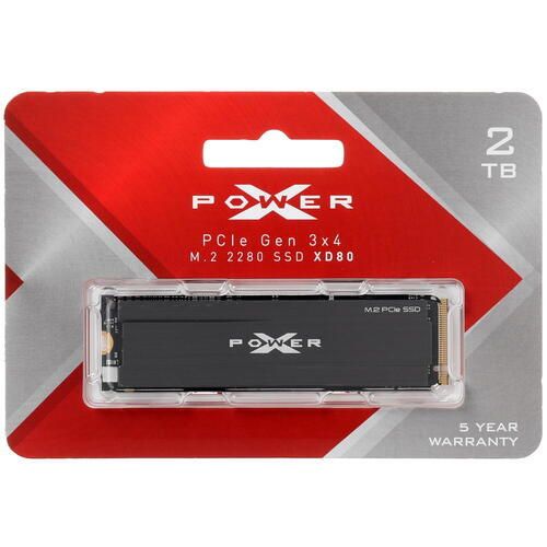 SiliconPower2ТБВнутреннийSSD-дискXD80(SP002TBP34XD8005)(SP002TBP34XD8005)