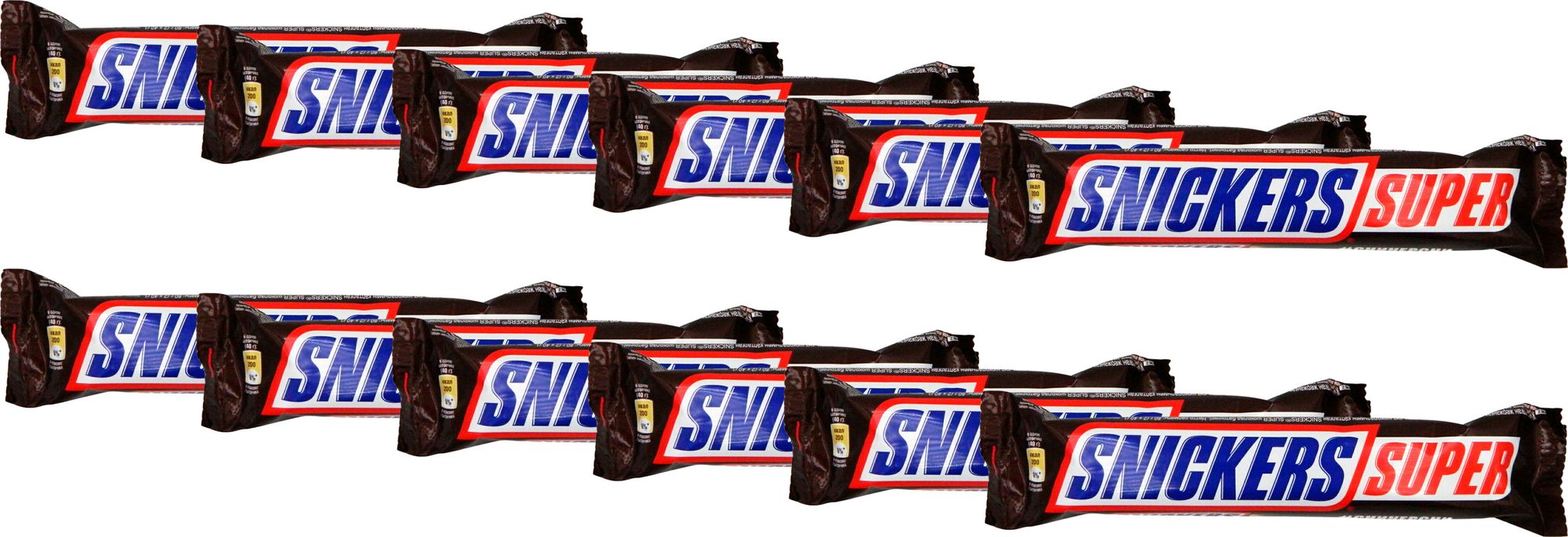 Шоколадный батончик snickers super, 80 г