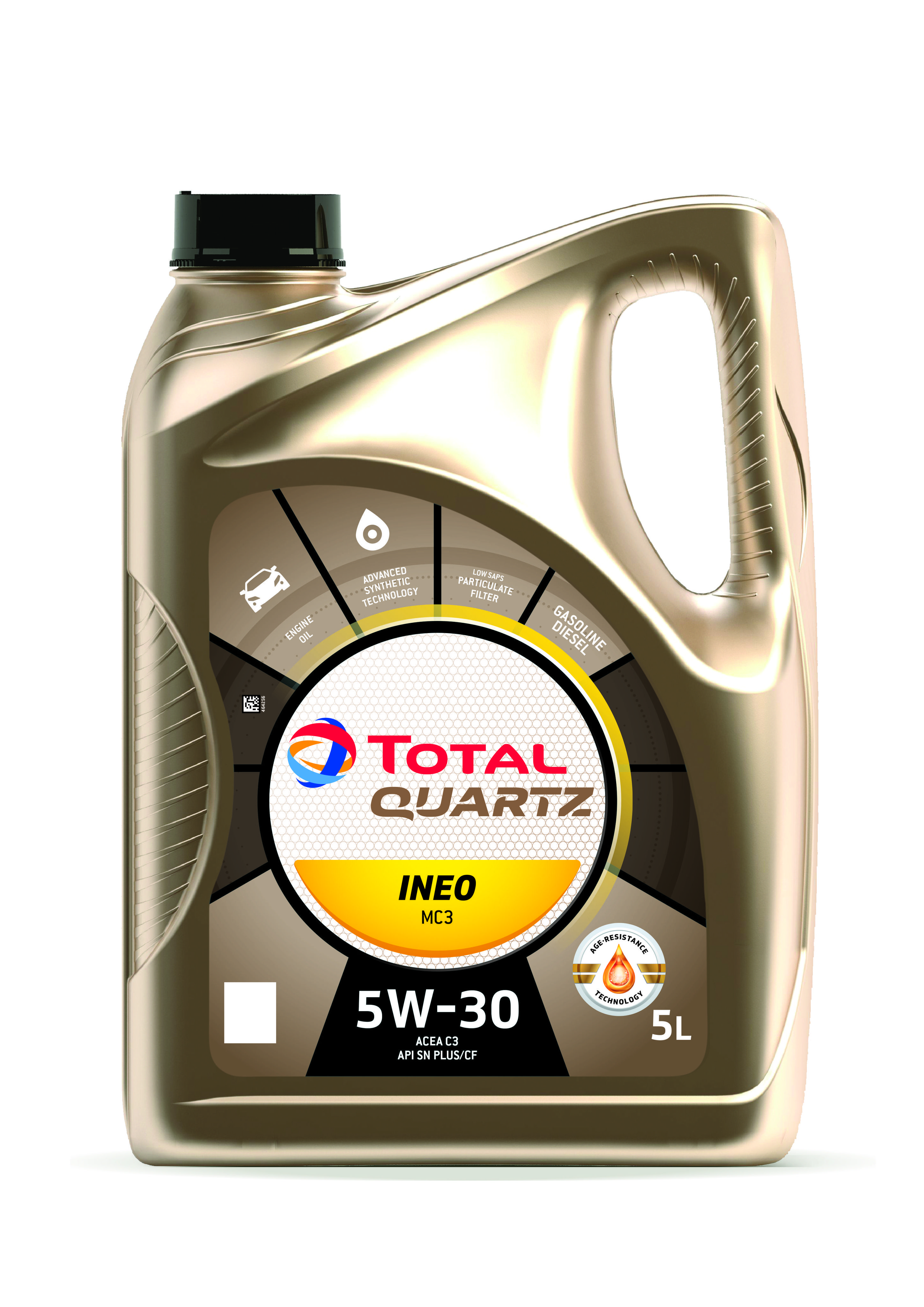 Total QUARTZ INEO MC3 5W-30 Масло моторное, Синтетическое, 5 л