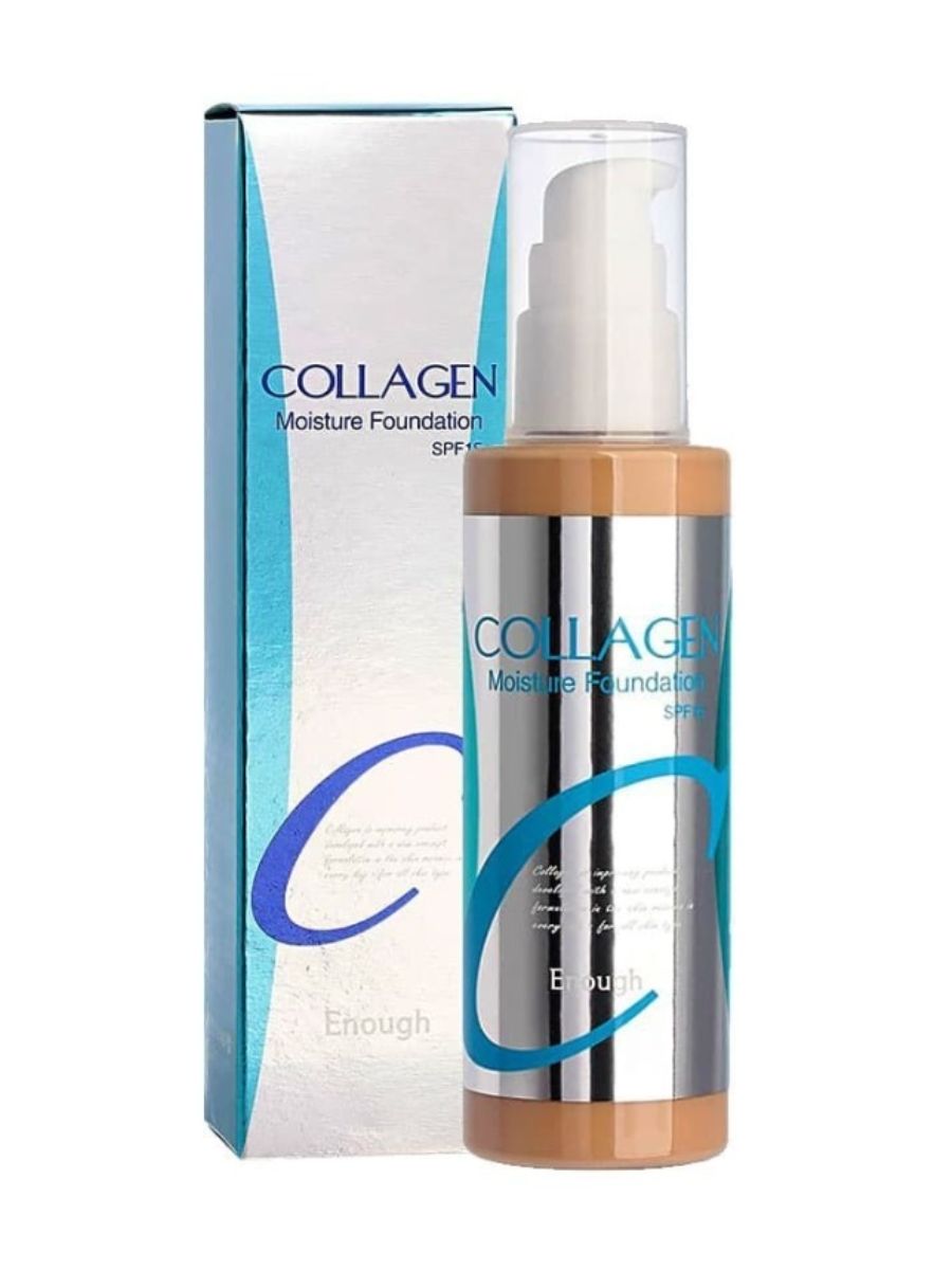 Enough collagen. [Enough] тональный крем для лица коллаген Collagen Moisture Foundation spf15 13 тон, 100 мл. Enough Collagen Moisture Foundation SPF 15. Тональный крем Collagen Moisture Foundation SPF 21. Collagen Moisture Foundation SPF 15 оттенки.