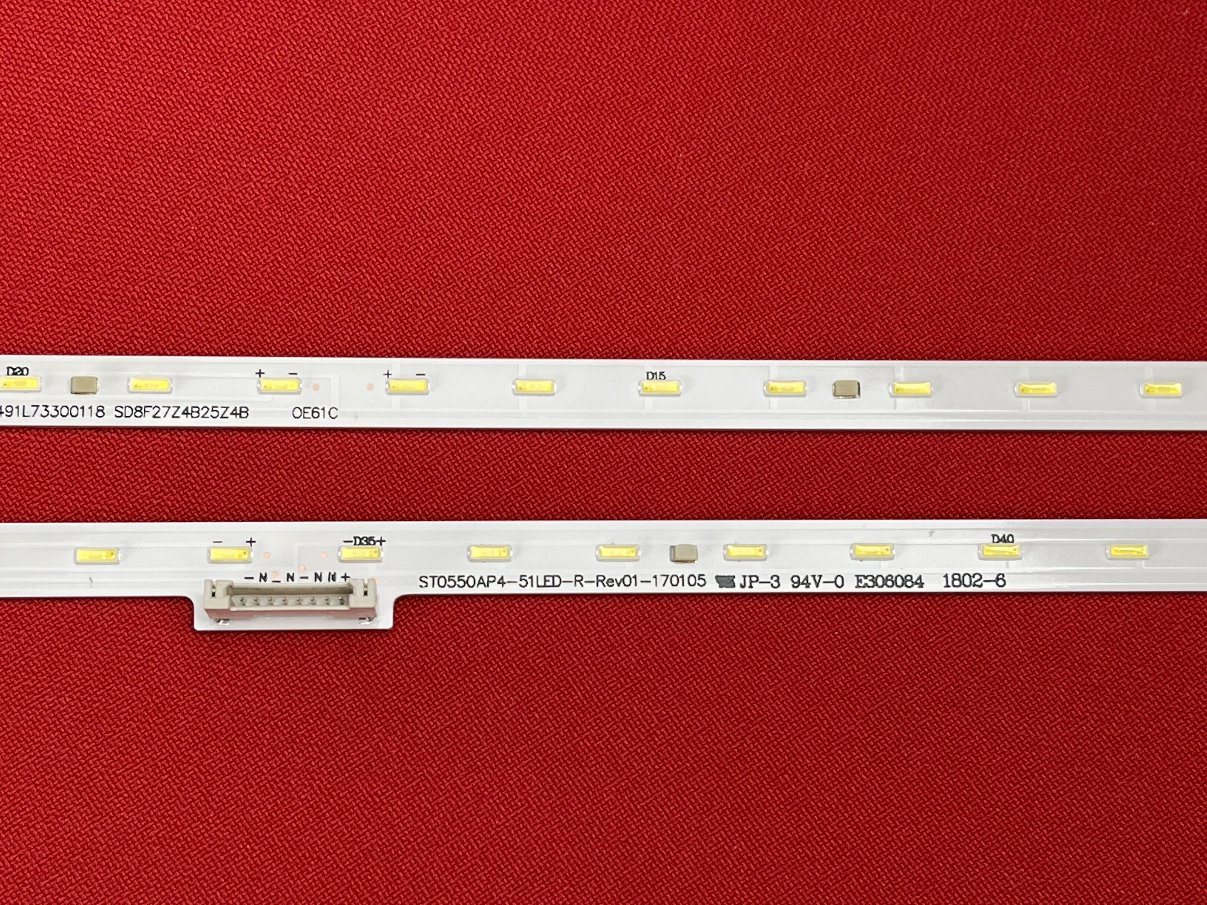 LED подсветка STO550AP5 51LED для TV Sony серии KD 55XE7077 KD55-XE7096, 55XE8096, 55XE5896, 55X720E, 55XE7093