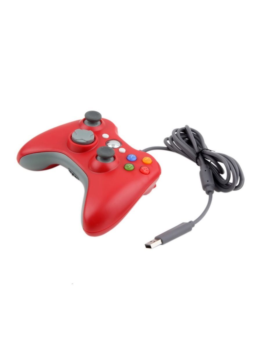 Купить проводной джойстик. Геймпад для Xbox 360 проводной красный. Геймпад Xbox 360 проводной белый. Проводной USB геймпад Xbox 360. Джойстик Microsoft (Xbox 360) USB=2422917.