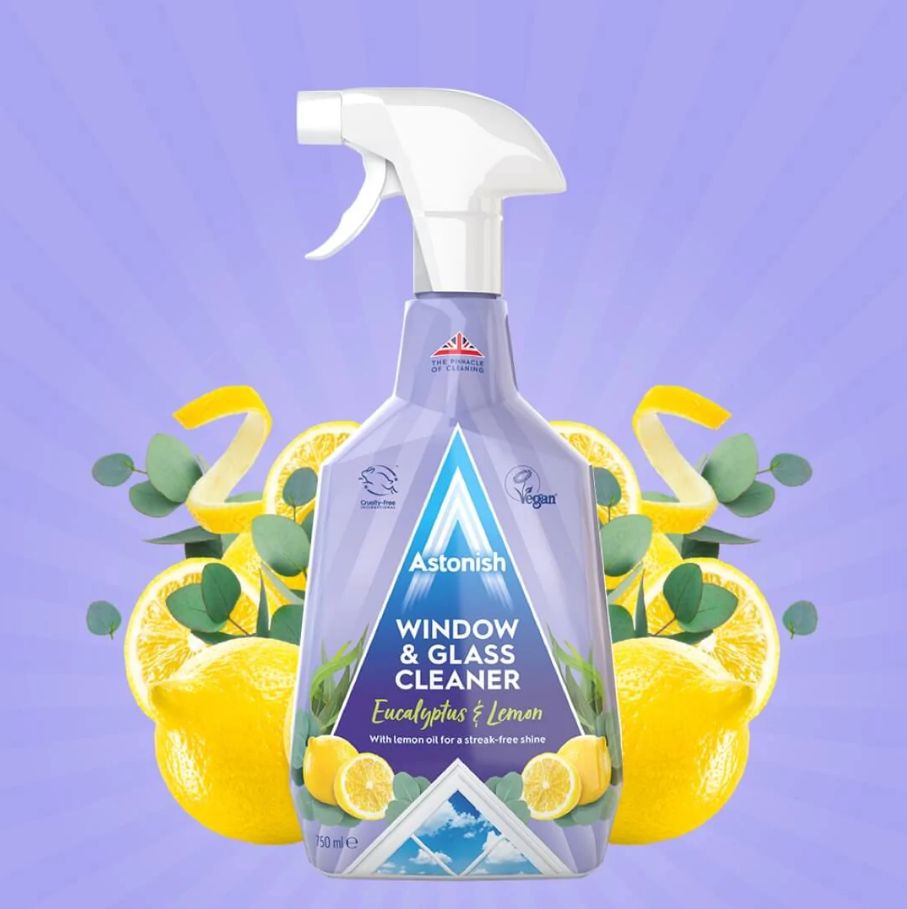 ASTONISH 1690 Очиститель стекол и зеркал "Эвкалипт и лимон" 750 мл WINDOW & GLASS CLEANER Eucalyptus & Lemon