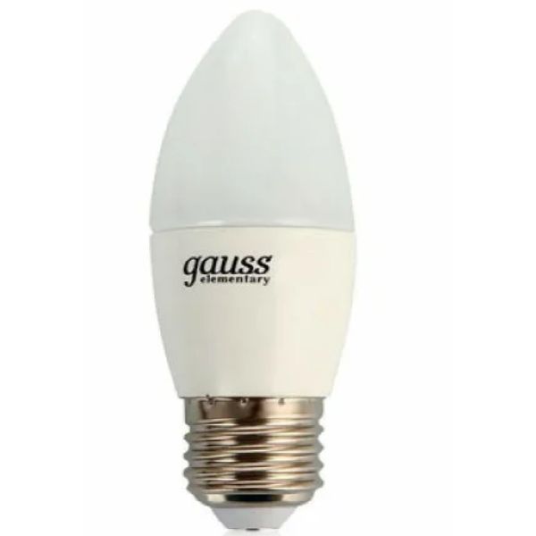 Led лампы свеча. Лампа светодиодная е27 Gauss. Лампа Gauss led 6 w e27. Лампа светодиодная Elementary 6вт свеча 4100к е14 Gauss. Светодиодная лампа Gauss 33226.