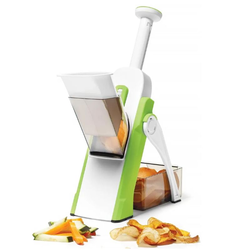 Терка-слайсер mandoline slicer. Нерж. Терка mandoline 6 in 1. Шинковка овощей и фруктов. Терка-овощерезка mandoline slicer 10 in 1 c контейнером.