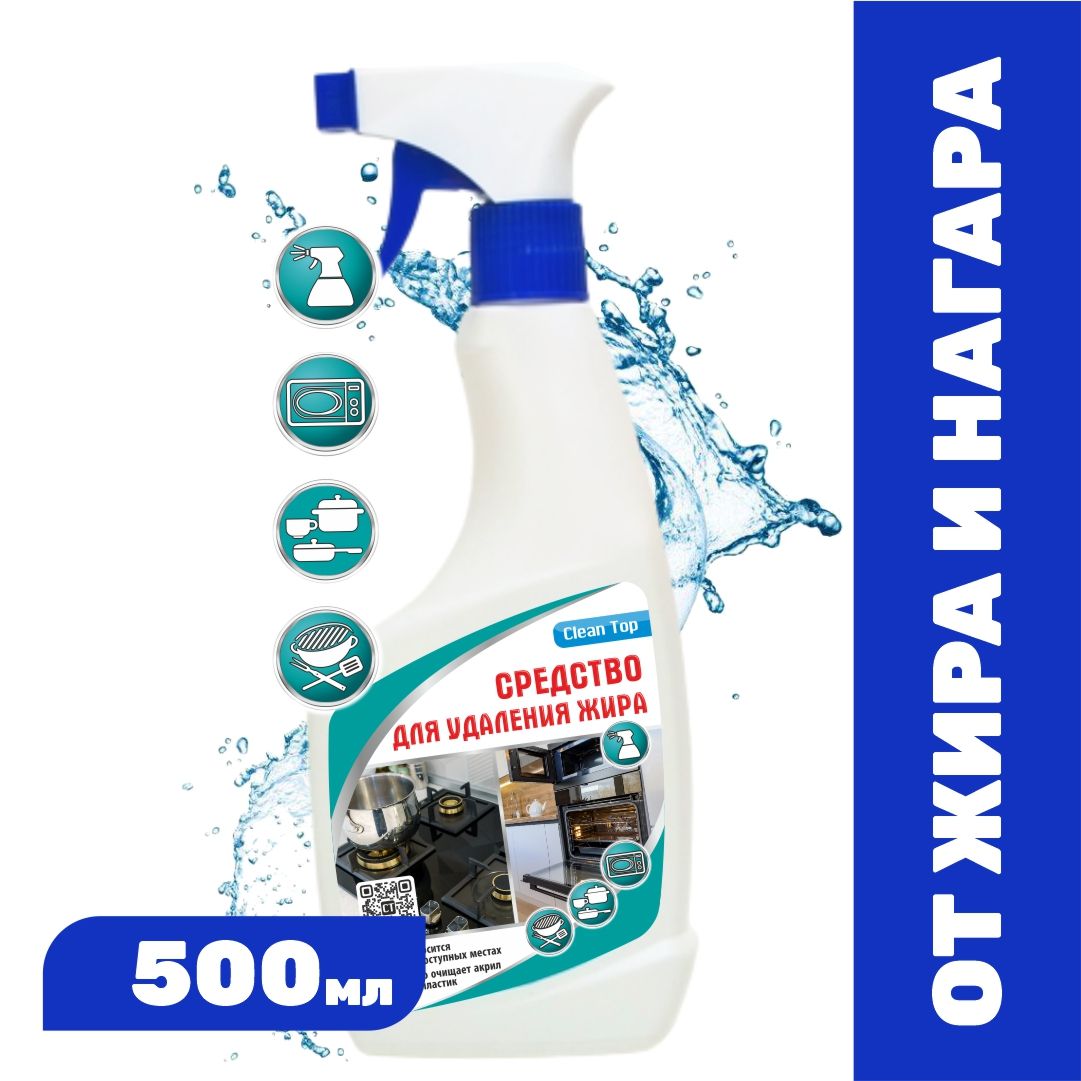 Средство для удаления жира Clean Top Спрей 0.5л - купить с доставкой по ...