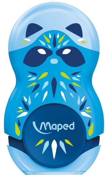 Maped Loopy Mini Cute Точилка с контейнером 2 в 1 с ластиком