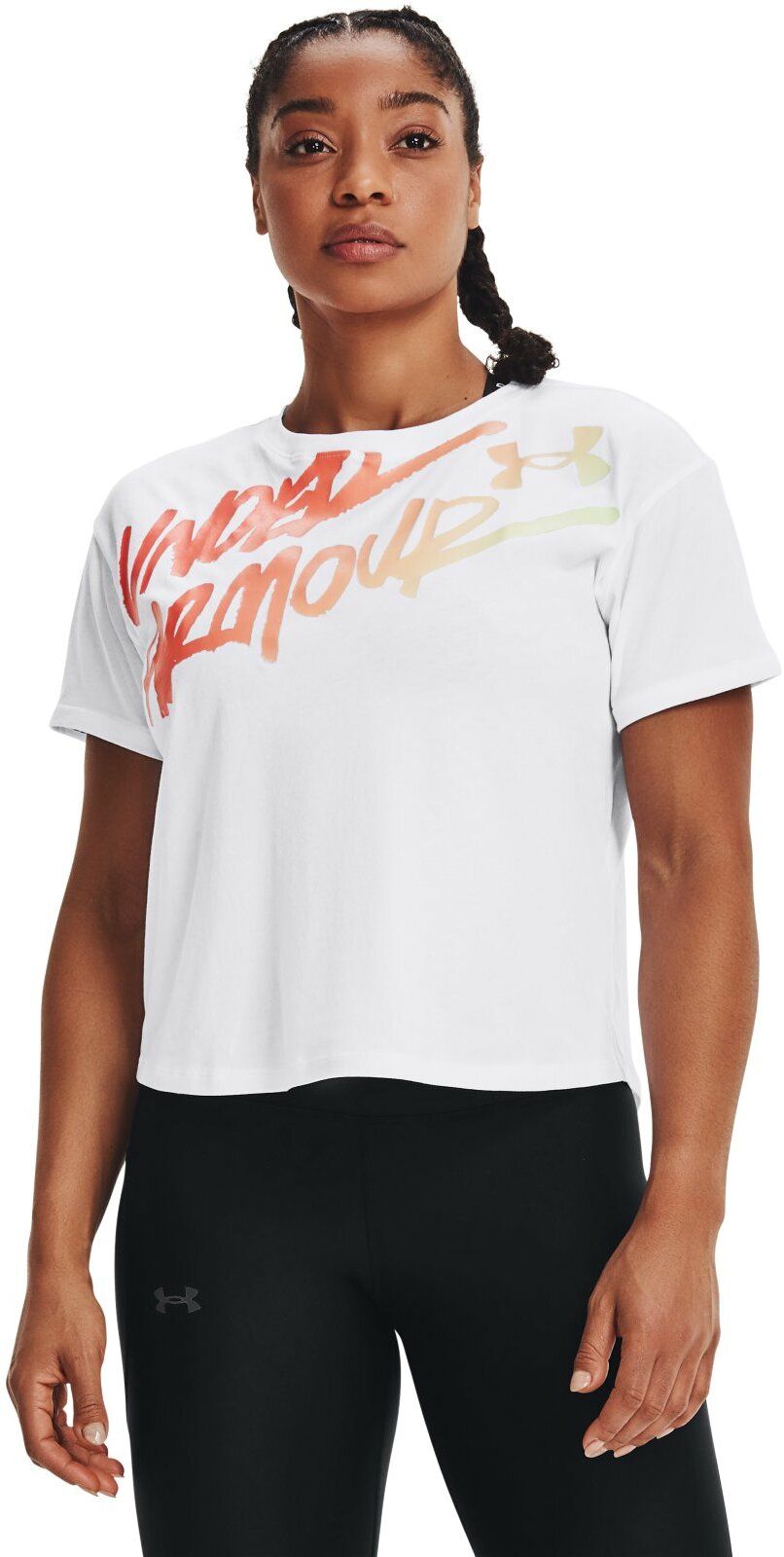 Under armour best sale women's graphic tees