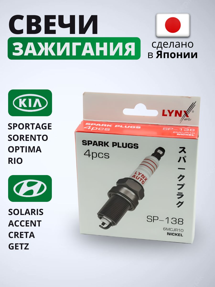 Свечи зажигания линкс. Свечи зажигания Lynx. Свечи зажигания Lynx SP-138.