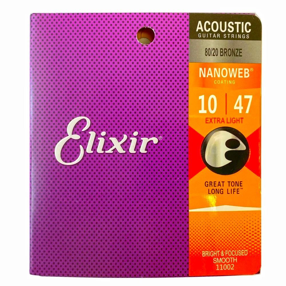 Elixir 11027 nanoweb anti rust custom light струны для акустической гитары фото 15