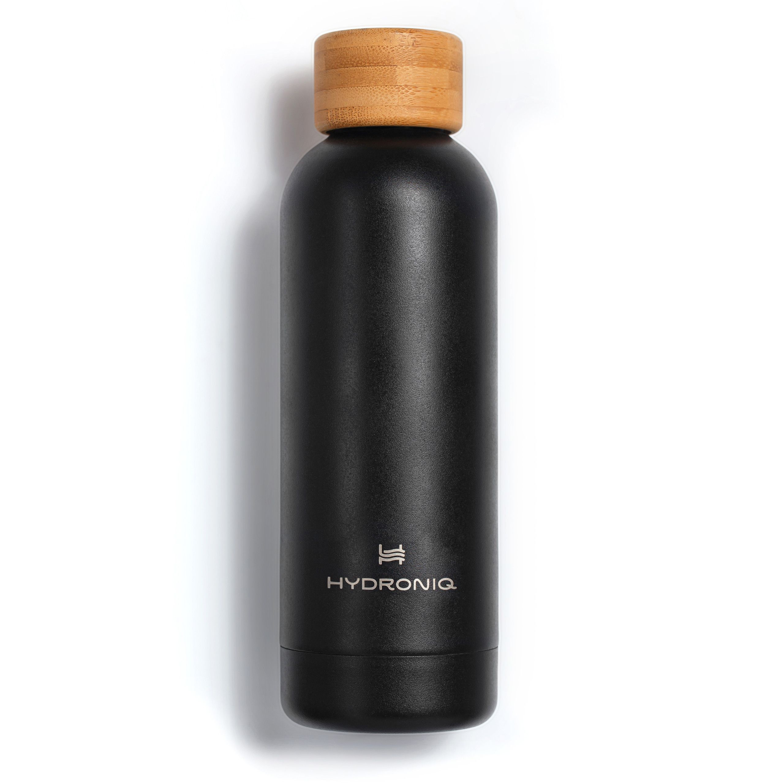 БутылкадляводыHydroniqSteelColourBambooBlack500мл,металлическая,спортивная,термос