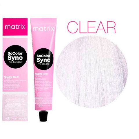Краска для волос прозрачный оттенок matrix color sync clear