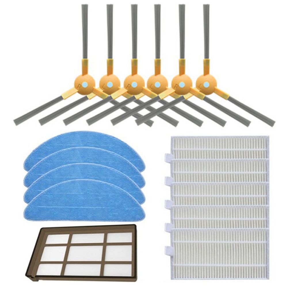 (TKQR)Дляробота-пылесосаABIRX5X6X8GenioNaviN600,запасныечасти,аксессуары,боковаящеткас3рукавами,Hepa-фильтр