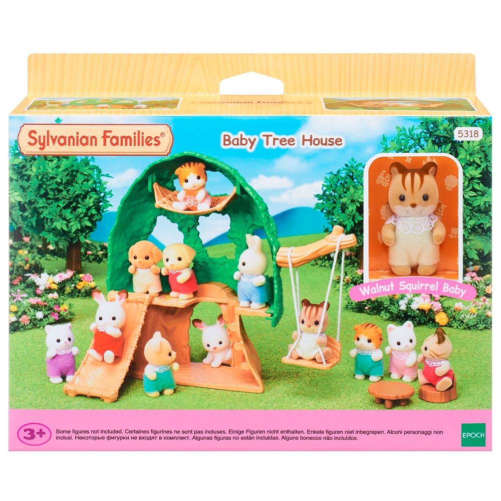 Sylvanian Families Набор Игровая площадка Домик на дереве - купить с  доставкой по выгодным ценам в интернет-магазине OZON (863998795)