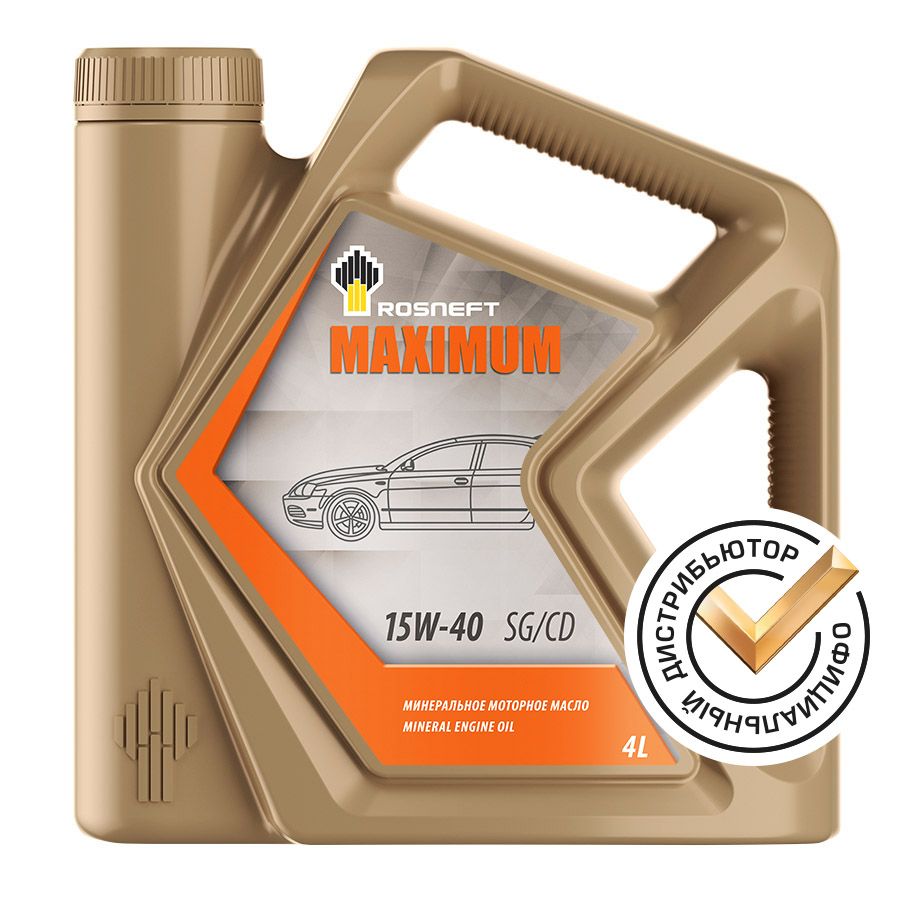 RosneftROSNEFTMAXIMUM15W-40Масломоторное,Минеральное,4л