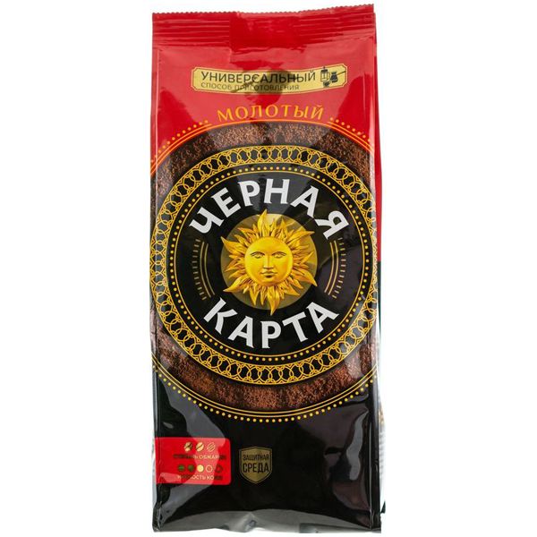 Кофе черная карта для турки