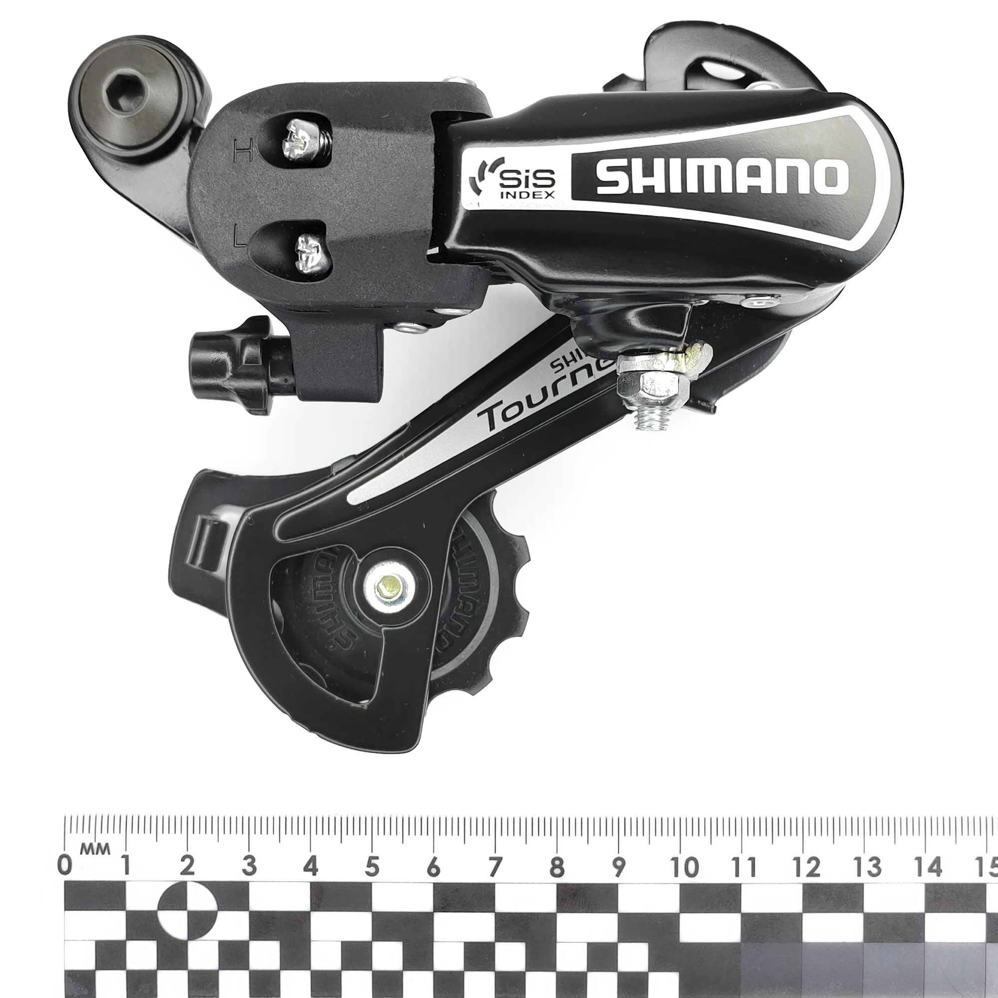 Shimano Переключатель задний для велосипеда RD-TY21B, серия Tourney, 6 скоростей, крепление на петух (болт), черный — Товары для велоспорта