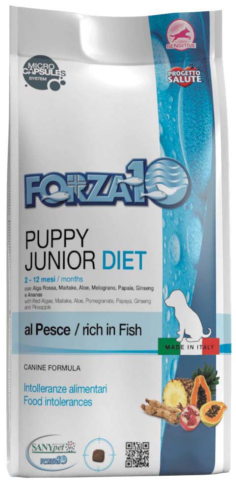 КормForza10DietPuppy/Junior(гипоаллергенный)длященковприпищевойаллергии,срыбой(смикрокапсулами),1,5кг