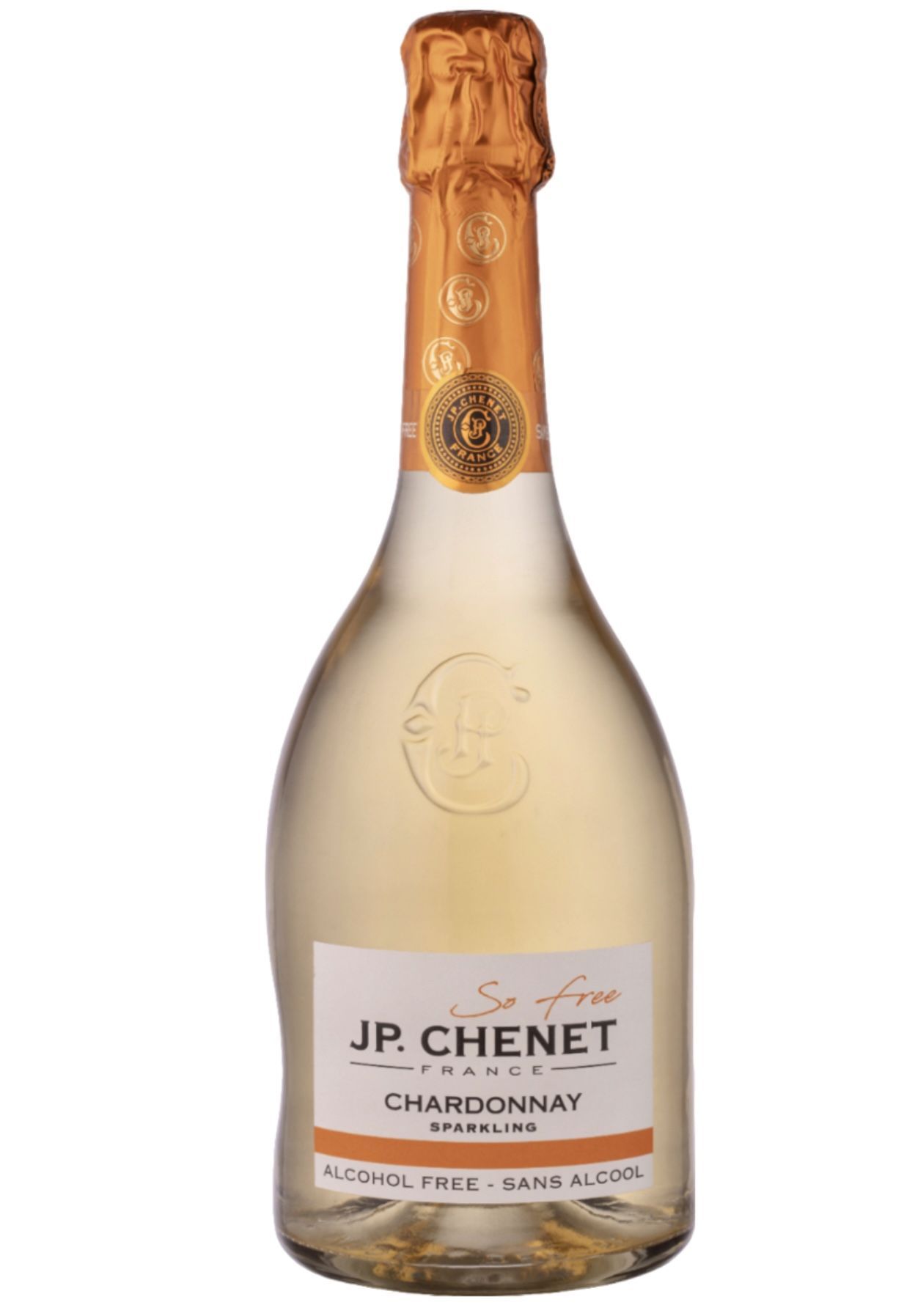 Вино безалкогольное игристое J.P. Chenet Chardonnay, белое сладкое 0,75л, Франция