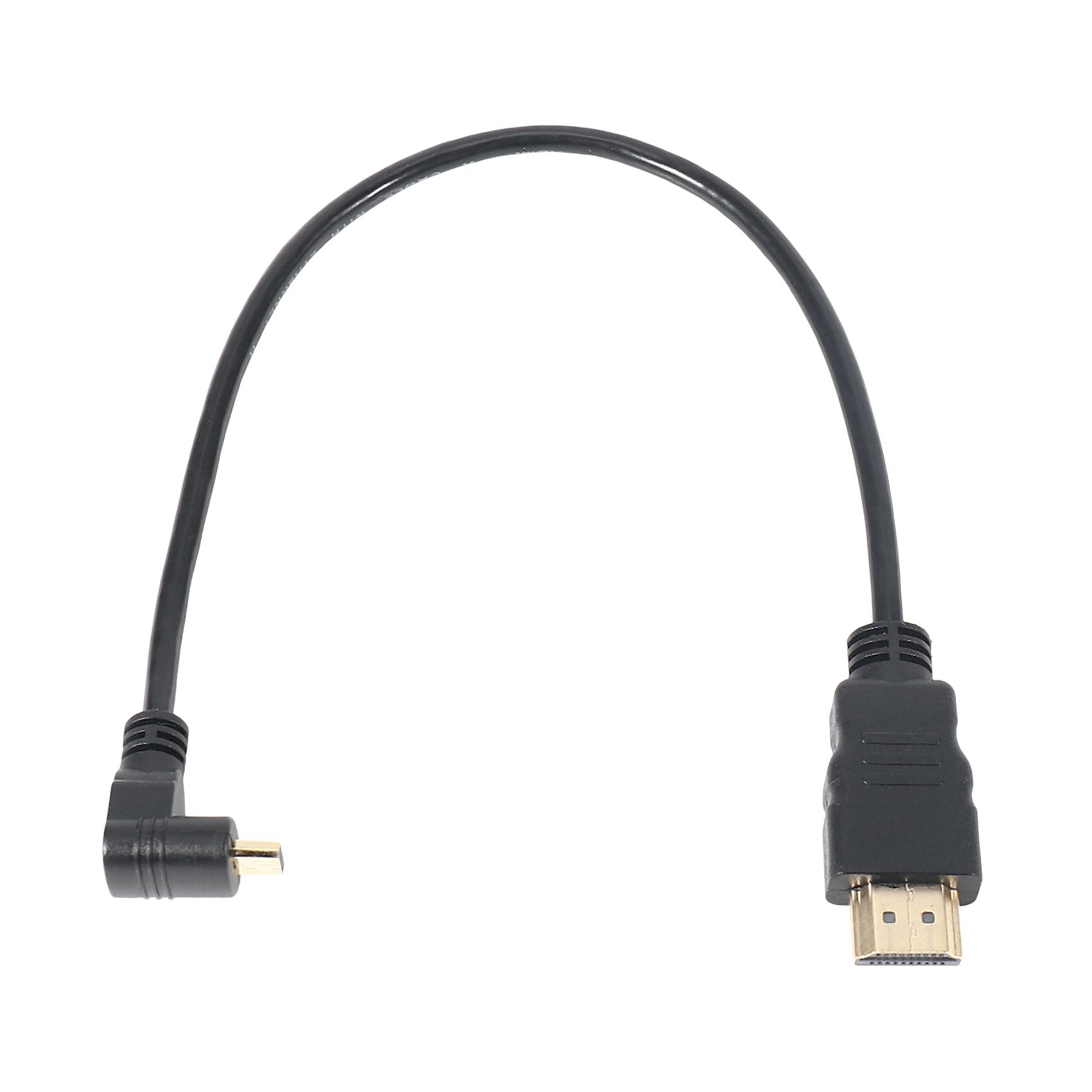 ПрямоугольныйштекерMicro-HDMI30смнаштекерHDMI90градусовтипB