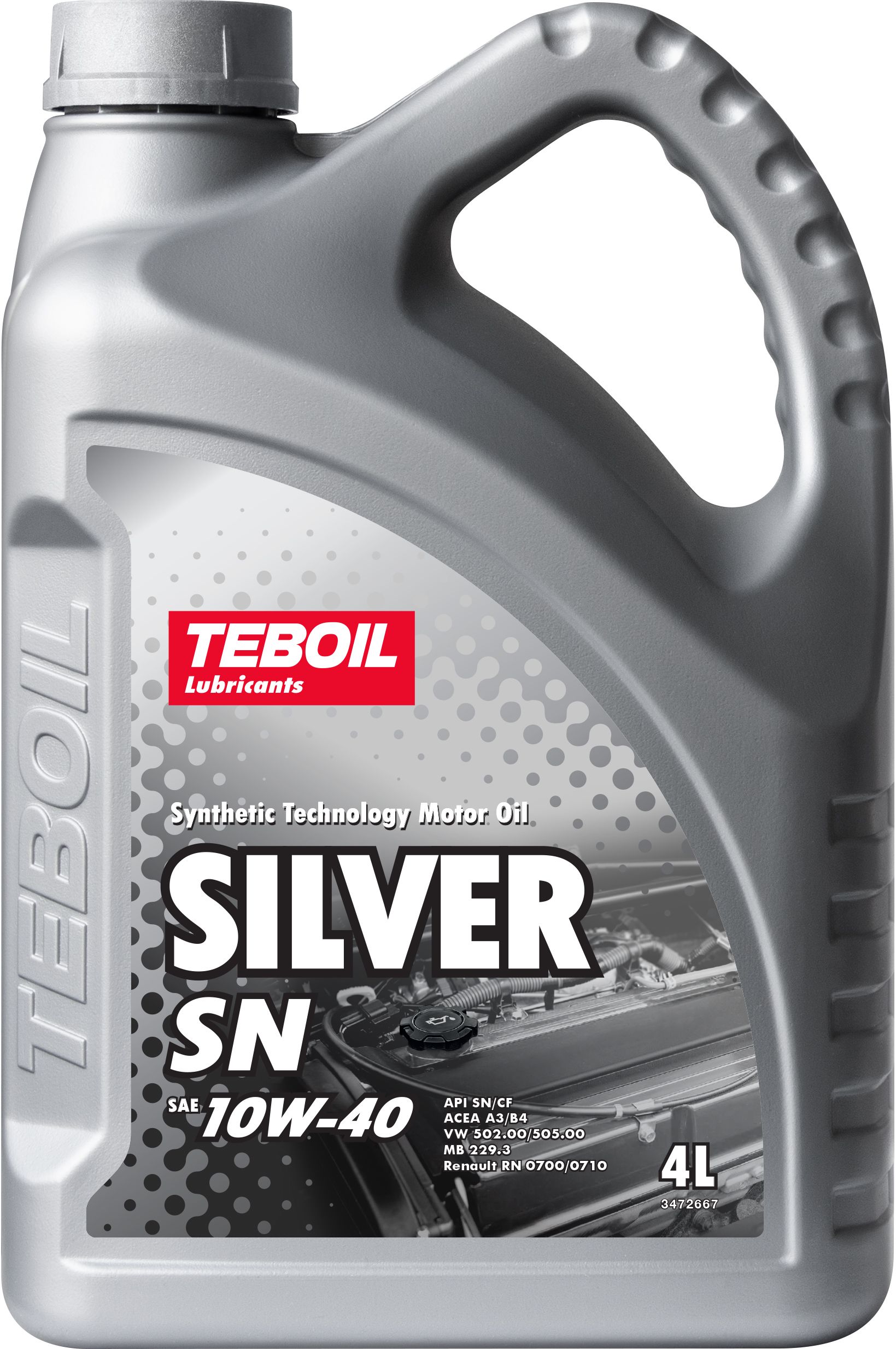 TEBOIL Silver 10W-40 Масло моторное, Полусинтетическое, 4 л