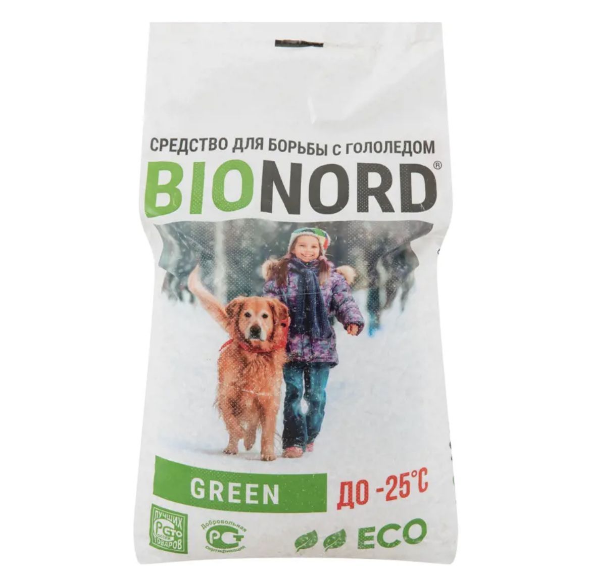 Противогололедный реагент Bionord Green 23 кг