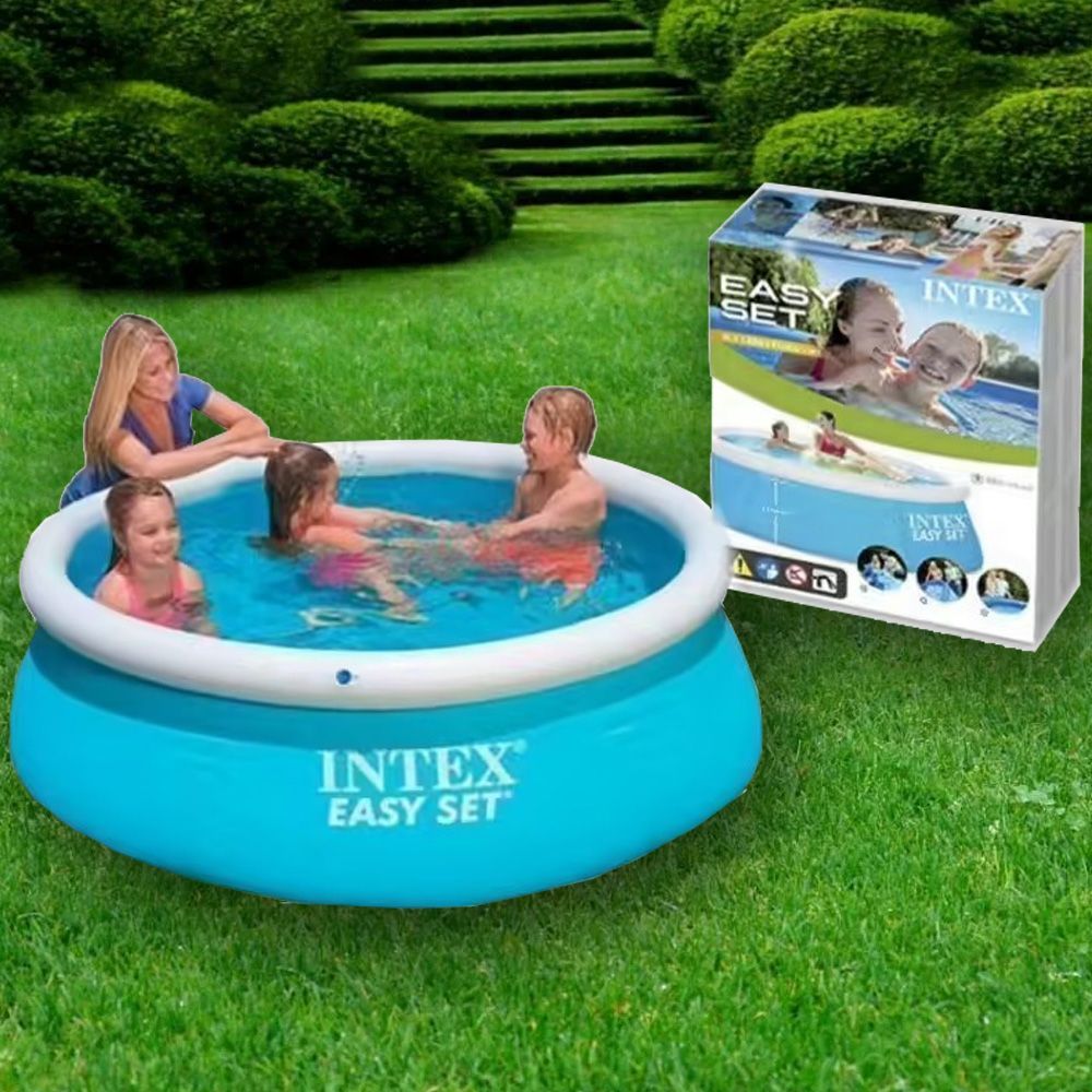 Бассейн надувной 183 51. Бассейн надувной 183*51 см Intex 28101. Intex easy Set 28101/54402 183х51см. Intex 183 51 см. Бассейн easy Set 183х51см.