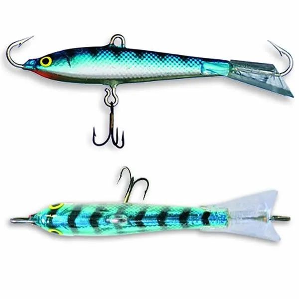 Балансир 50мм, 7гр, цвет (BLU-S) с тройником