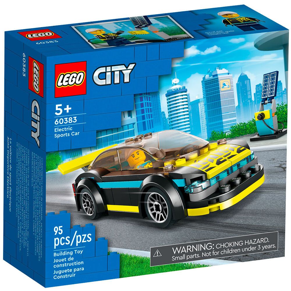 Конструктор LEGO City 60383 Электрический спорткар, 95 детали, 5+ - купить  с доставкой по выгодным ценам в интернет-магазине OZON (942742143)