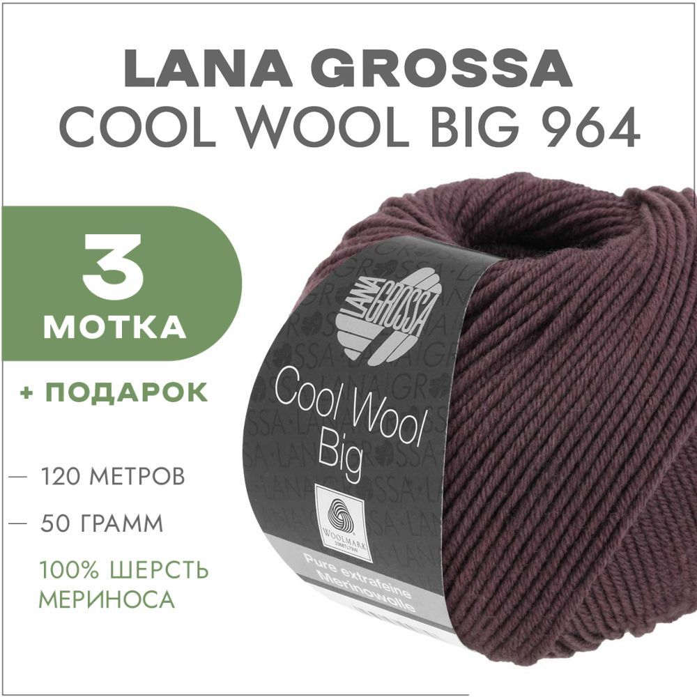 Пряжа cool wool lana grossa