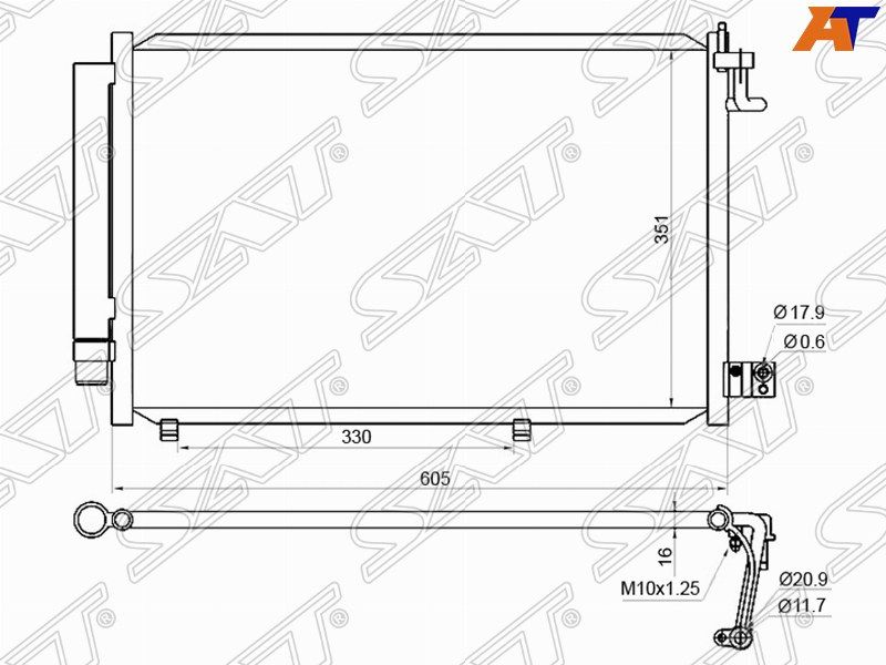 Sat St-hd10-394-0радиатор кондиционера. Радиатор кондиционера sat Форд Фиеста. Радиатор кондиционера на Форд Фиеста 2008. St-vw04-394-0.